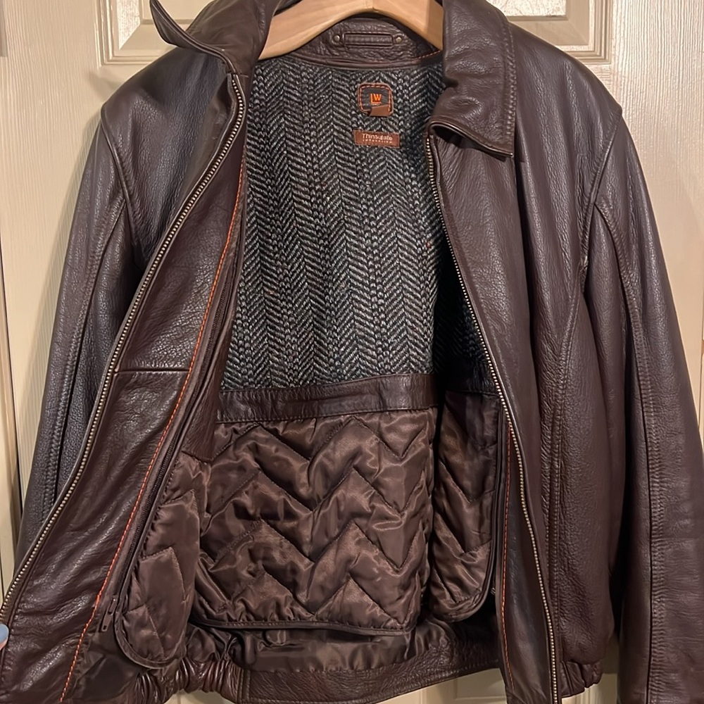 Wilson’s Leather bomber jacket size m - Picture 5 of 7